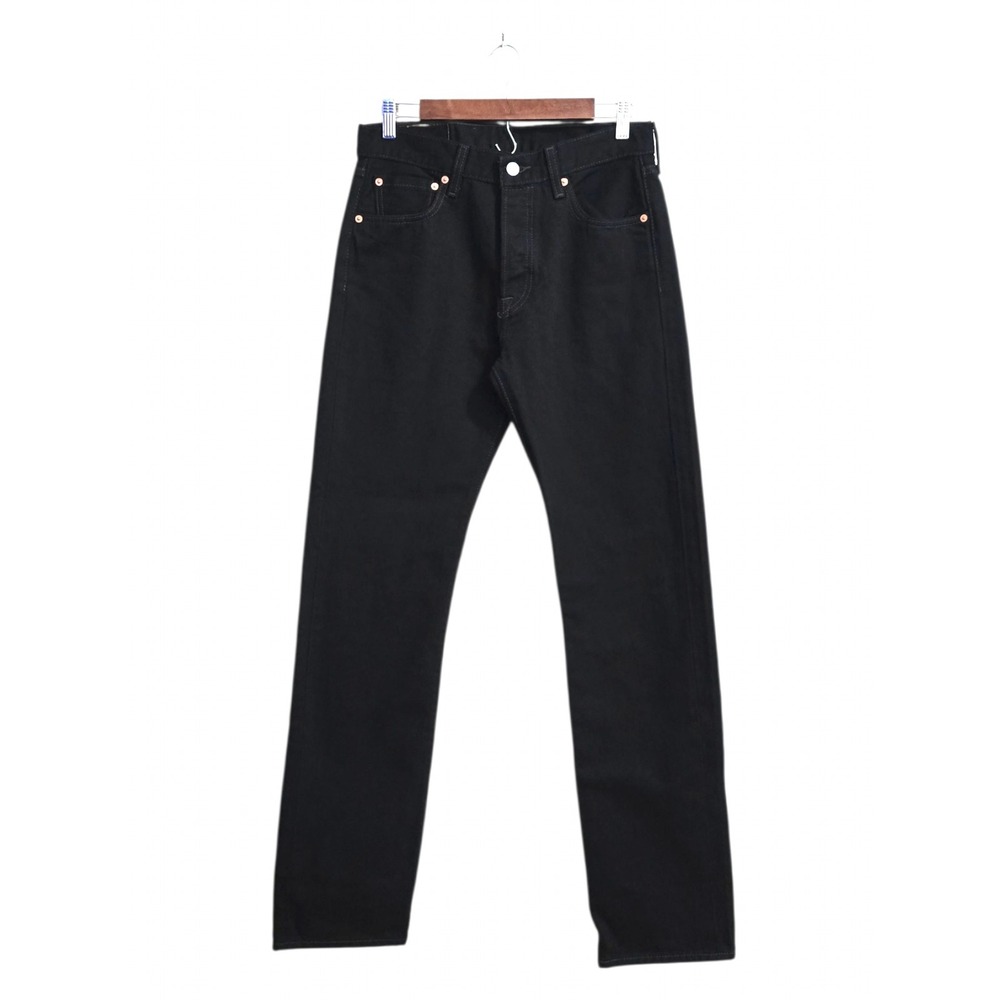 Levi's 501 Original Straight Leg Button Fly Jeans In Black Sz 30x34